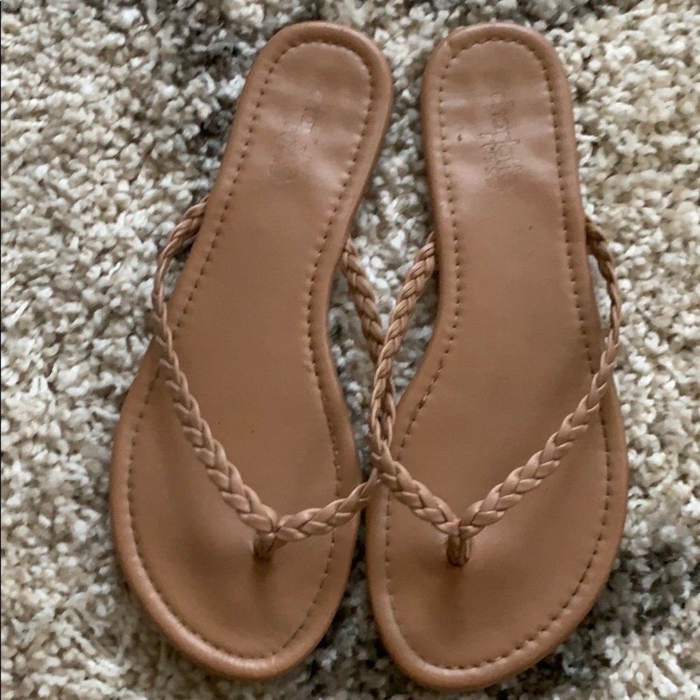 CHARLOTTE RUSSE NUDE SANDALS
